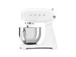 Smeg SMF03WHEU Küchenmaschine – 800 W, 4,8 l Edelstahlschüssel, 10 Geschwindigkeiten, Retro-Design Weiß