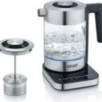 Graef WK 350 Wasserkocher mit Temperatureinstellung Touch-Display Teesieb