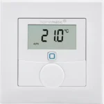 Homematic IP Wandthermostat HmIP-WTH-2 | Mit Luftfeuchtigkeitssensor | 55er-Rahmen | App & Sprachsteuerung | 2 Jahre Batterie