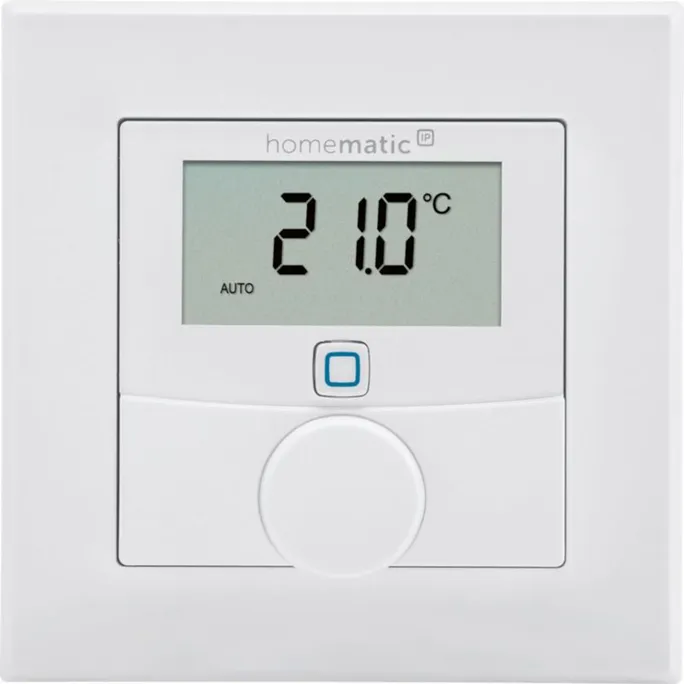 180111121727900501900004U Homematic IP Wandthermostat HmIP-WTH-2 | Mit Luftfeuchtigkeitssensor | 55er-Rahmen | App & Sprachsteuerung | 2 Jahre Batterie – Bild 1