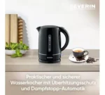 Severin WK 4322 Wasserkocher 1,7L 2200W mit herausnehmbarem Kalkfilter – Bild 2