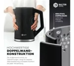 Balter Home WK-12 Wasserkocher 1,5L 2200W mit 11 Temperaturstufen & Warmhaltefunktion – Bild 2