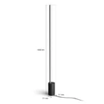 Philips Hue Gradient Signe Stehleuchte schwarz – RGBW, 2550 lm, 2000-6500 K, Gradient-Technologie – Bild 2