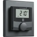 Homematic IP Wandthermostat HmIP-WTH-A | Mit Luftfeuchtigkeitssensor | 55er-Rahmen | App & Sprachsteuerung | Anthrazit – Bild 2