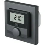 Homematic IP Wandthermostat mit Schaltausgang HmIP-BWTH-A | Für Fußbodenheizung | 55er-Rahmen | App & Sprachsteuerung | Anthrazit