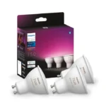 Philips Hue White & Color Ambiance GU10 3er Pack – RGBW, 400 lm, 2000-6500 K, dimmbar, Bluetooth & Bridge – Bild 2