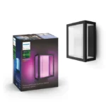 Philips Hue Impress Wandleuchte breit schwarz – RGBW, 1200 lm, 2000-6500 K, IP44, Hue Bridge erforderlich – Bild 2