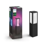 Philips Hue Impress Sockelleuchte schwarz – RGBW, 1200 lm, 2000-6500 K, IP44, 360°-Lichteffekt – Bild 2