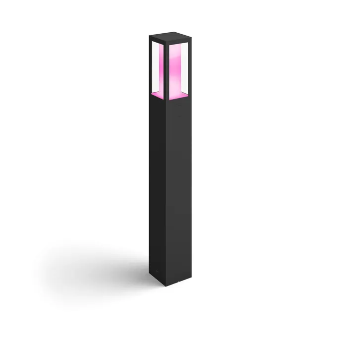 230921105904300301900022H Philips Hue Impress Wegeleuchte schwarz – RGBW, 1200 lm, 2000-6500 K, IP44, Hue Bridge erforderlich – Bild 1