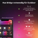 Philips Hue Resonate Wandleuchte schwarz – RGBW, 1200 lm, Up- & Downlight, IP44, 2000-6500 K – Bild 4