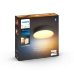 Philips Hue Enrave Deckenleuchte S schwarz – White Ambiance, 1200 lm, 2000-6500 K, Up-and-Down-Licht, inkl. Dimmschalter, Bluetooth & Bridge – Bild 2