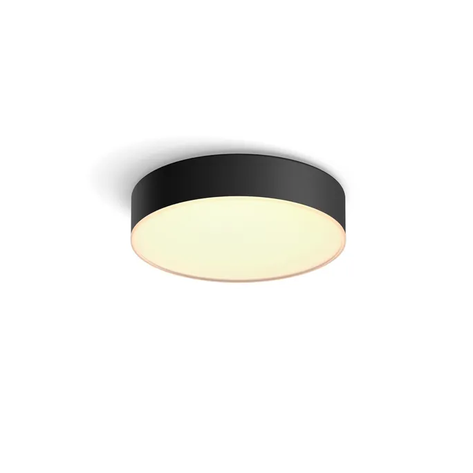 230922083319100301900026I Philips Hue Enrave Deckenleuchte S schwarz – White Ambiance, 1200 lm, 2000-6500 K, Up-and-Down-Licht, inkl. Dimmschalter, Bluetooth & Bridge – Bild 1