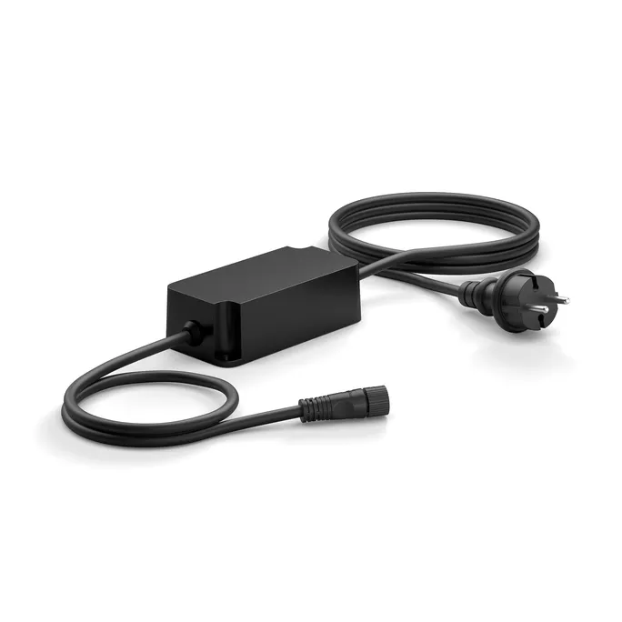 230922083920600301900020J Philips Hue Outdoor Netzteil 40W DE+AT – IP67, für Niedervolt-Leuchten, 24V, 350cm Kabel – Bild 1