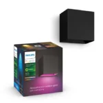 Philips Hue Resonate Wandleuchte schwarz einstrahlig – RGBW, 590 lm, 2000-6500 K, IP44, verstellbarer Clip – Bild 2