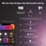 Philips Hue Go tragbare Tischleuchte schwarz – RGBW, IP54, Akku, 2000-6500 K, Bluetooth & Bridge – Bild 3