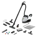 Kärcher SV 7 Dampfsauger weiß – 2200W, 4 bar Dampfdruck, 3-in-1 (Dampfen, Saugen, Trocknen), 6 m Kabel, 9,4 kg