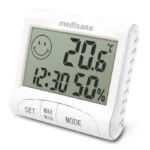 Medisana HG 100 Digitales Thermo-Hygrometer | Temperatur & Luftfeuchtigkeit | Smiley-Indikator | 3 Jahre Garantie | Weiß