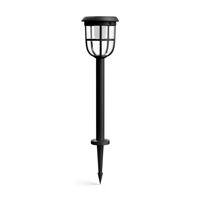 240409170037900501900062V Philips Ultra-Efficient Solar Radii Sockelleuchte schwarz – 1.3W, 250 lm, 3000K, IP44, Bewegungssensor, koppelbar – Bild 1