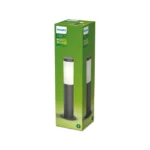 Philips Utrecht Sockelleuchte anthrazit – IP44, 20W, E27 oder feste LED, 2700K, wetterfest, 600-1500 lm – Bild 3