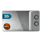 Cecotec Proclean 3160 Flatbed Mirror Mikrowelle mit Grill 20L 700/800W freistehend