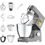 Kenwood Titanium Chef Patissier XL KWL90.124SI Küchenmaschine – 7 L, 1400 W, Wärmefunktion, integrierte Waage, Innenbeleuchtung
