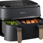 Philips 3000 Series Dual Basket NA352/00 Heißluftfritteuse – 9 L (3+6 L), 8 Programme, 2750 W
