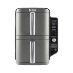 Ninja SL400EU Double Stack XL Heißluftfritteuse – 2‑Ebenen, 9,5 L Kapazität, digitales Bedienfeld