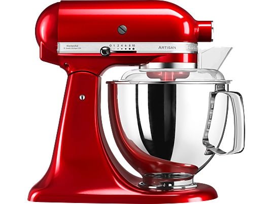 ASSET_MMS_172051262 KitchenAid Artisan 5KSM175PSECA Küchenmaschine – 4,8 L, 300 W, 10 Geschwindigkeiten, Empire Red – Bild 1