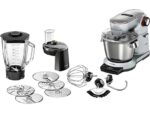 Bosch OptiMUM MUM9DT5S41 Küchenmaschine – 5,5 L, 1500 W, 7 Stufen, SensorControl Plus, Platin/Silber