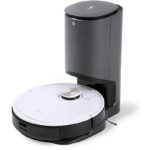 ECOVACS DEEBOT OZMO T8+ Saug-Wischroboter mit Auto-Empty-Station, TrueDetect 3D, OZMO Pro Vibration & 175 Min. Laufzeit Weiß