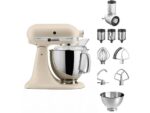 KitchenAid Artisan 5KSM175PSEFL Beginner-Set Küchenmaschine – 4,8 L, 300 W, 10 Geschwindigkeiten, Fresh Linen – Bild 2