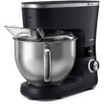 Philips HR7962/01 Küchenmaschine – 1000 W, 5,5 l Edelstahlschüssel, Timer, schwarz