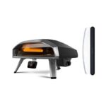 Ooni Koda 2 Pro Gas-Pizzaofen – 500 °C, 46 cm Pizzastein, G2 Gas Technology™, Bluetooth-Temperatur-Hub, Schwarz