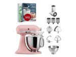 KitchenAid Artisan 5KSM175 Beginner-Set Küchenmaschine – 4,8 L, 300 W, 10 Geschwindigkeiten, Altrosa