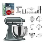 KitchenAid Artisan 5KSM175 Meatlove-Set Küchenmaschine – 4,8 L, 300 W, inkl. Fleischwolf & Gemüseschneider, Juniper