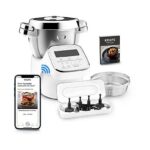 Krups i‑Prep&Cook Gourmet XL HP60A115 Küchenmaschine mit Kochfunktion – 3 L, 1550 W, Bluetooth, 10 Programme