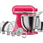 KitchenAid Artisan 5KSM195PSEHI Küchenmaschine – 4,7 L, 300 W, 10 Geschwindigkeiten, Hibiskus