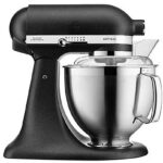 KitchenAid Artisan Premium 5KSM185PSEBK Küchenmaschine – 4,8 L, 300 W, 10 Geschwindigkeiten, Gusseisen Schwarz