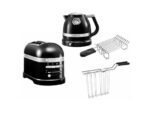 KitchenAid Artisan Frühstücks-Set 5KEK1522 + 5KMT2204 – Wasserkocher 1,5 L & Toaster 2 Scheiben, Onyx Schwarz – Bild 2