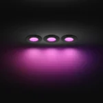 Philips Hue Slim Recessed Spot schwarz 90mm 3er-Pack – RGBW, 105° Abstrahlwinkel, IP44, Bluetooth & Bridge – Bild 4