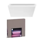 Philips Hue Datura Deckenleuchte 600x600mm – RGBW, 4300 lm, 2 separat steuerbare Lichtquellen – Bild 3