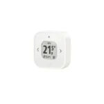 Eve Thermo Control | Externes Thermo-/Hygrometer | Matter & Thread | E-Ink-Display | Apple HomeKit | USB-C | Weiß