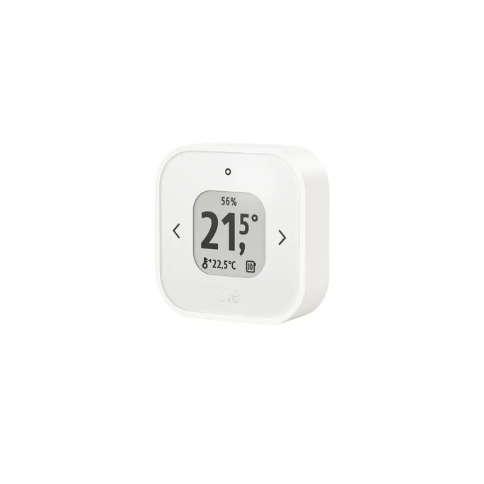 PI_414619806 Eve Thermo Control | Externes Thermo-/Hygrometer | Matter & Thread | E-Ink-Display | Apple HomeKit | USB-C | Weiß – Bild 1