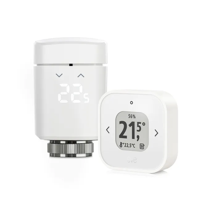 PI_414683414 Eve Thermo Raumkomfort-Set | 1x Eve Thermo + 1x Eve Thermo Control | Matter & Thread | Apple Home | Kabellos – Bild 1