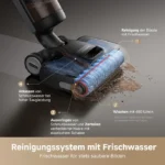 Dreame H15 Pro Heat Nass-Trocken-Sauger schwarz – 22.000 Pa, 85°C Heißwasser, 72 Min. Laufzeit, 180° flach, App – Bild 4