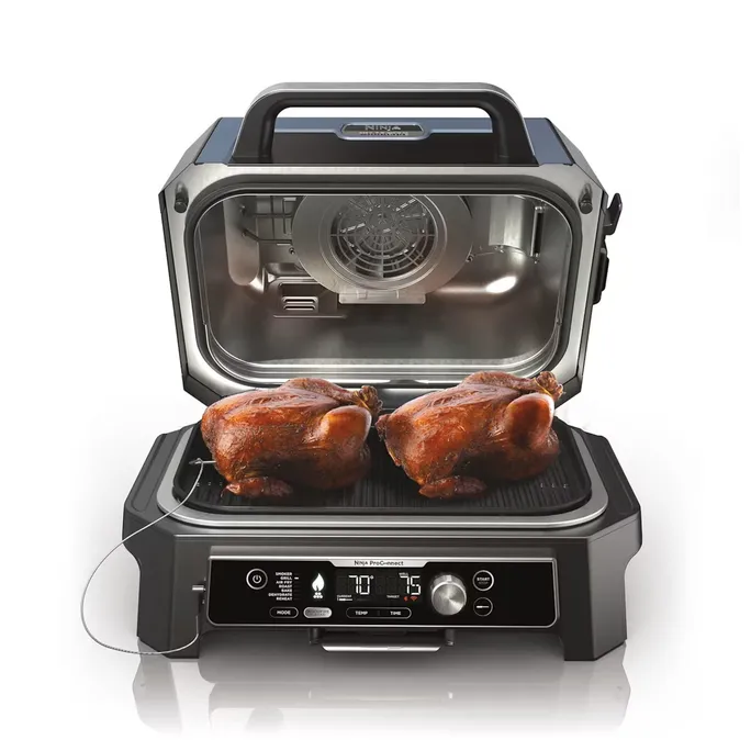 PI_651869260 Ninja Woodfire Pro Connect XL OG901EU Elektrischer Outdoor Grill & Smoker mit App-Steuerung – Bild 1