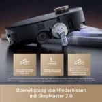 Mova Z60 Ultra Roller Complete schwarz – 28.000 Pa, Rollenwischer, 8 cm Hindernisüberwindung, 80°C Heißwasserreinigung, UV – Bild 4