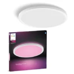 Philips Hue Devote smarte Deckenleuchte rund 43cm – RGBW, dimmbar, 2900 lm