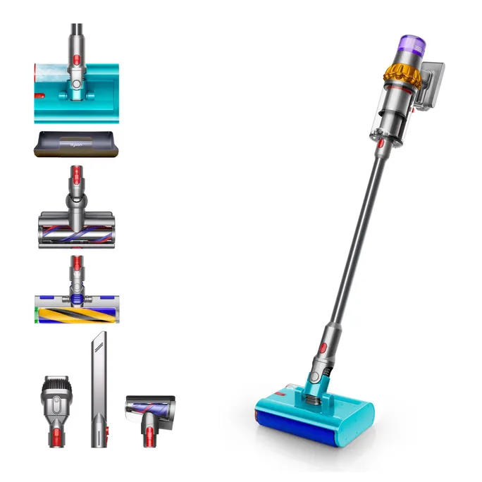 PI_757317721 Dyson V15s Detect Submarine Nass- & Trockensauger gelb/nickel – 240 AW, 60 Min., Submarine™-Wischwalze, Laserdüse – Bild 1