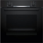 Bosch HBA510BA3 Serie 2 Einbaubackofen 60x60 3D-Heißluft Schnellaufheizung Schwarz